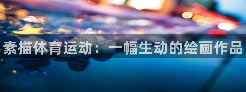 k1体育十年品牌值得信赖网址：素描体育运动：一幅生动的绘画作品
