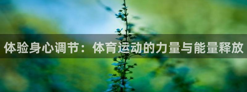 k1体育棋牌网址：体验身心调节：体育运动的力量与能量释放